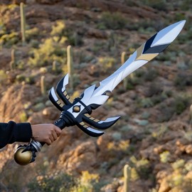 Formidable Toys 32 Inch Foam Sword – Riven Classic Black and Silver – Customizable Toy Sword for Kids and Adults – Durable Polyurethane Foam for Play Fighting