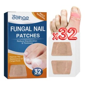 32 Parches Reparacion Uñas Nail Hongos Extracto De Hierbas F