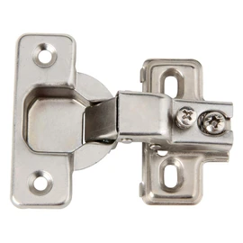 Silverline 1/2 inch Overlay Concealed Cabinet Hinges, Self-Closing Short Arm European Hinge for Face Frame Cabinets, 105Deg Opening, 35mm Cup, Screw-On Steel Hardware with Screws (6 Pack)
