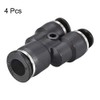 sourcing map Plastic Connect Y Splitter Push to Tube Fittings