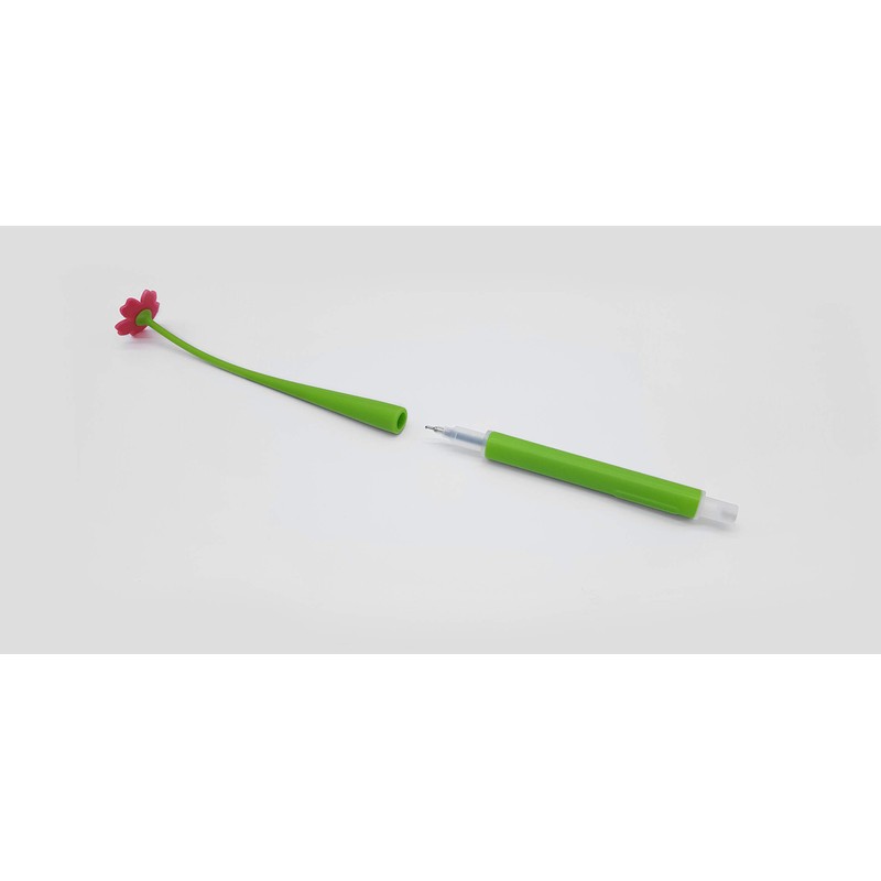ZEUP BEAULEAF 920959 Water-Based Ballpoint Pen, Flower Pink