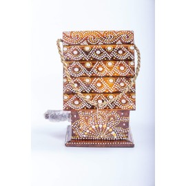 FAIR TRADE UNIQUE HAND CARVED WOODEN BIRD HOUSE NESTING BOX