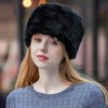 Men Winter Trapper Hat Faux Fur Russian Trooper Hat Furry