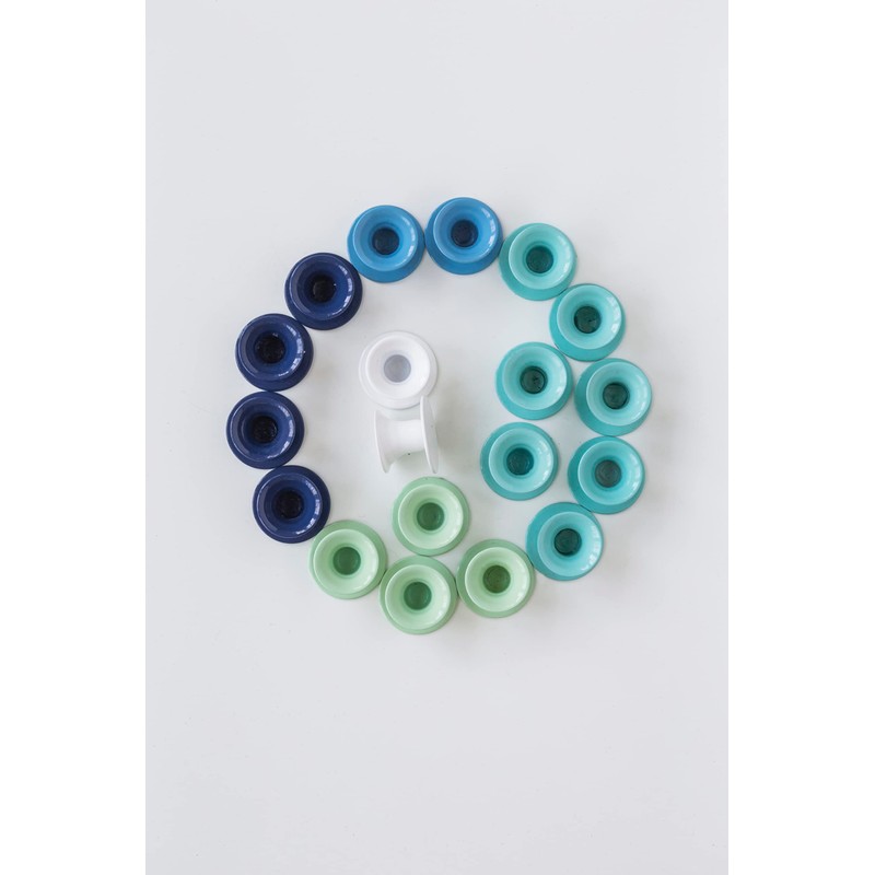 KunstIndustrien, Turquoise Candleholder, The Bell, pack of 2