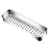 Silverware Tray Stainless Steel Widened Splash Proof Cutlery Organizer for