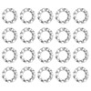uxcell M5 50Pcs External Tooth Washers, 304 Stainless Steel Tooth