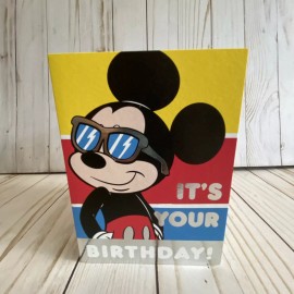 American Greetings Mickey Mouse With Foil Accents Birthday Card Hope Its A Classic Kind Of Cool New