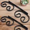 SAMGUYUE 2 Pcs Wall Mounted Wine Glass Rack Stemware, Metal