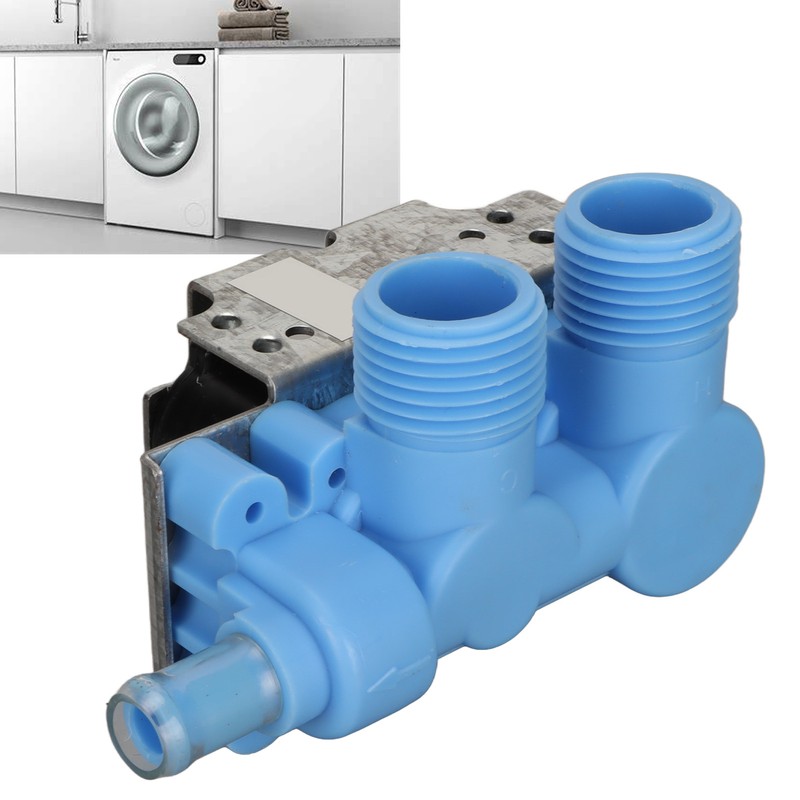 Water Inlet Valve Blue Double Head PP Washer Water Inlet