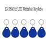 AOAMZ 100 x RFID Badges 13.56MHz UID Changeable Key Chain