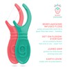 GRIN Kiddo Flossers, Berry Awesome Flavor, Recycled Plastic, Jumbo Grip,