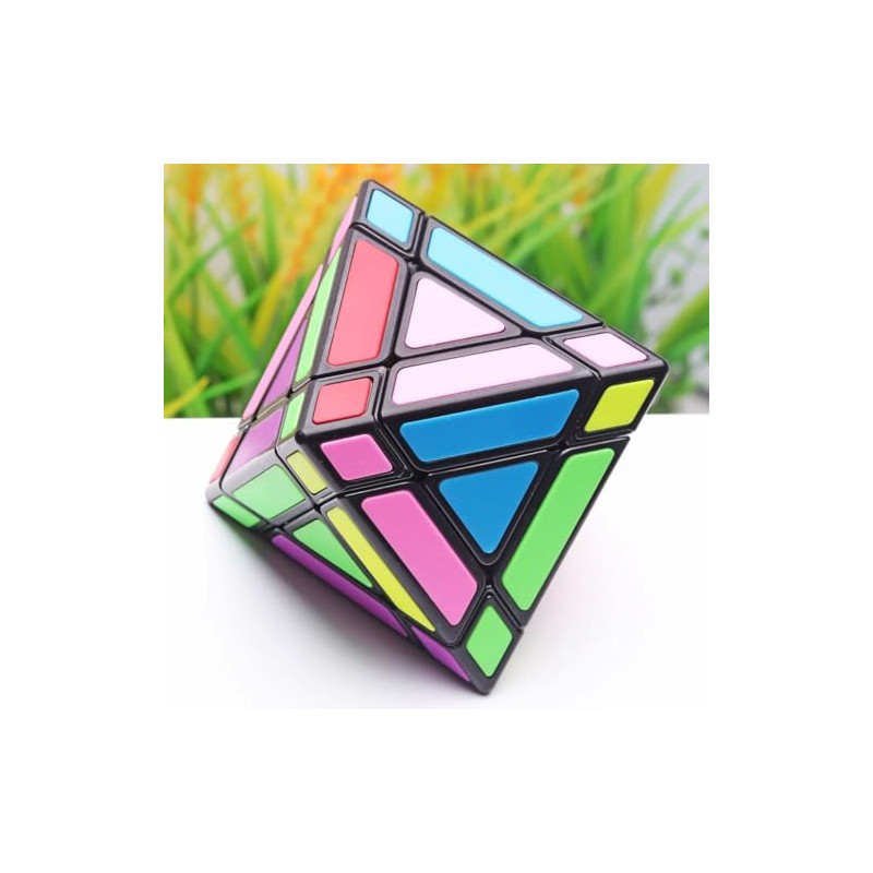 Cuberspeed 3x3 Octahedron Black Speed Cube stickerless Magic Cube Different