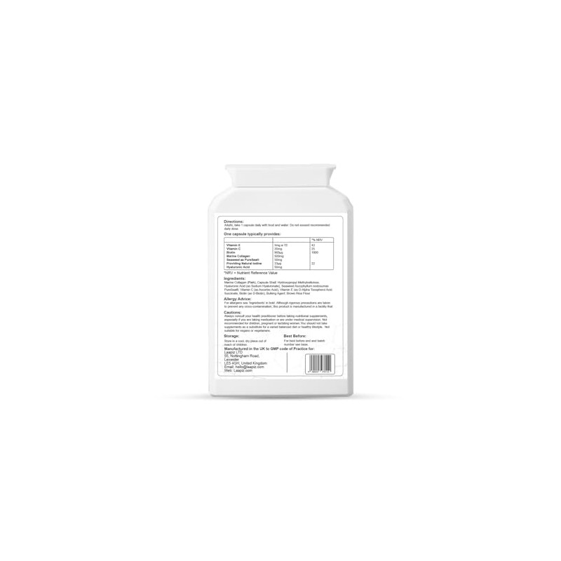 Collagen Supplements for Women & Men with Hyaluronic Acid, Biotin,