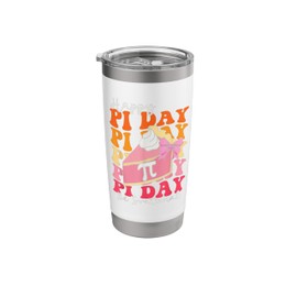 Happy Pi Day Funny Math Coach Teacher Pi Day Outfit Women Stainless Steel Insulated Tumbler
