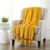 Homiest Fleece Throw Blanket with Fringe, Soft & Cozy Flannel