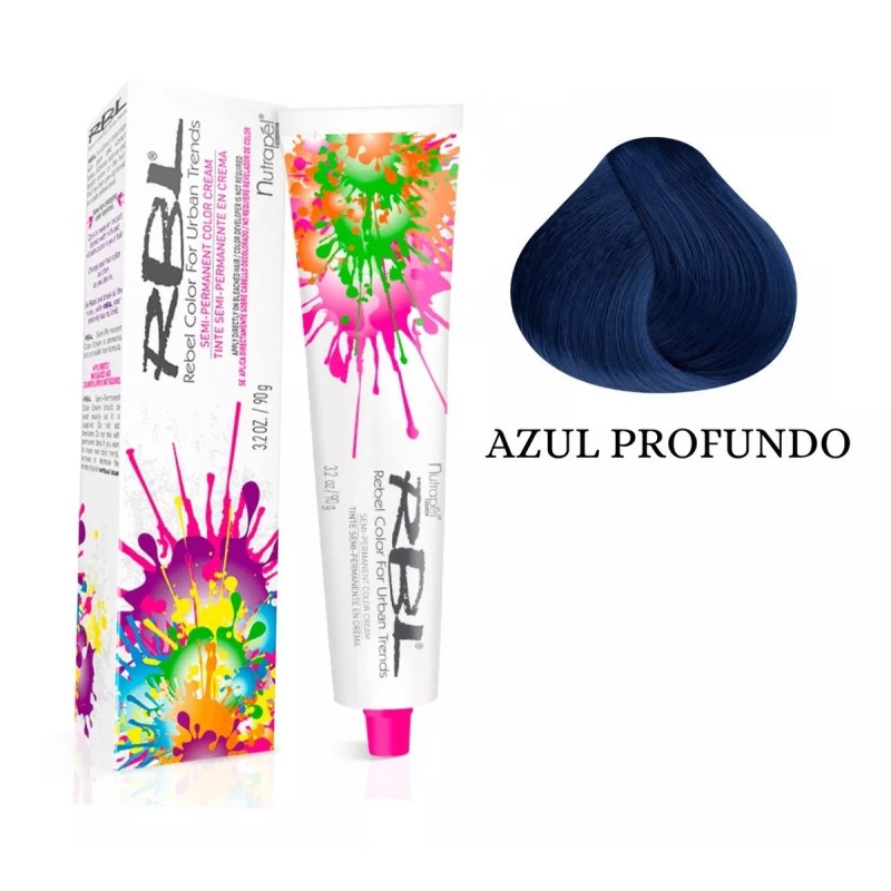 Nutrapel Rbl Tinte Profesional Semipermanente Fantasía Gama Azul 90g