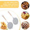 Cookie Presser,Walnut Cookie Baking Pan,Wood Handle Bakeware,Bakeware Mold,Egg Waffle Machine
