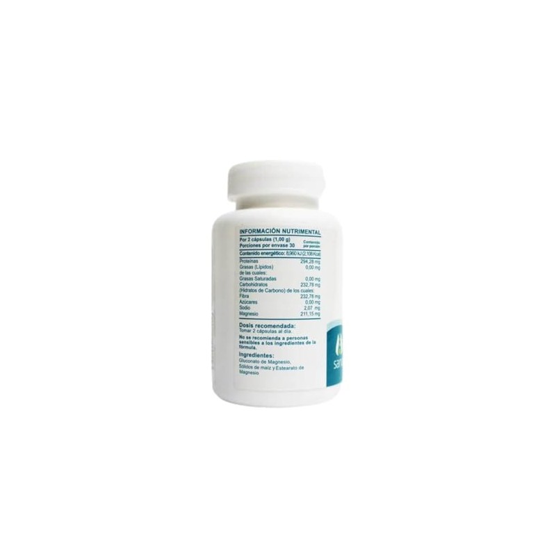 Magnesio (Gluconato) - Sano Mundo 60 Capsulas con 500 mg