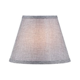 Aspen Creative 56034, Hardback Empire Transitional UNO Lamp Shade, Charcoal Grey, 5" Top x 9" Bottom x 7" Slant, Slip UNO 33mm