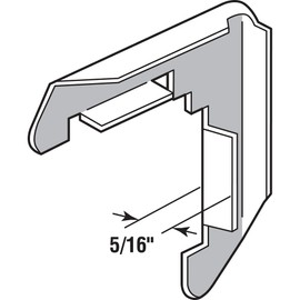 Prime-Line MP5591-50 Screen Frame Corners, 5/16 in, Stamped Aluminum Construction, Mill Finish, Pack of 50, 50 Piece