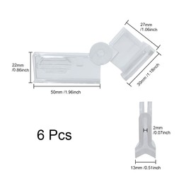 ONEBO 6 Pcs Milk Carton Clips,Creative retractable carton clip,Food Sealing Clip,Milk carton sealing clip,for Home, Kitchen, Office(Transparent)
