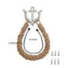 ROXLLGJC Nautical Rope Toilet Paper Holder Coastal Towel Holder with