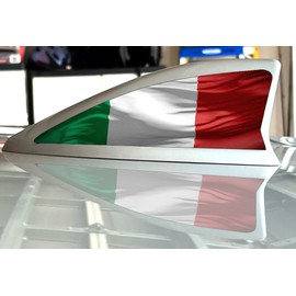 2-Pack Italian Flag Stickers for Honda CR-V 2017-2021 Antenna Fin (fits Many Other Vehicles Italia Italy Decal for Cars Trucks and Vans (2 x 5.8 inch)
