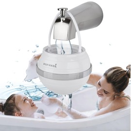 8 Stages Bath Water Filter - Purifies up to 5,OOO gallons, Bath Filter for Softer Skin and Remove Chlorine