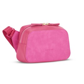 Expatrié Women's Shoulder Bag - Fleur - Elegant Crossbody Bag Made of PU Leather - Small Handbag for Going Out Celebrations Leisure - One Size, pink