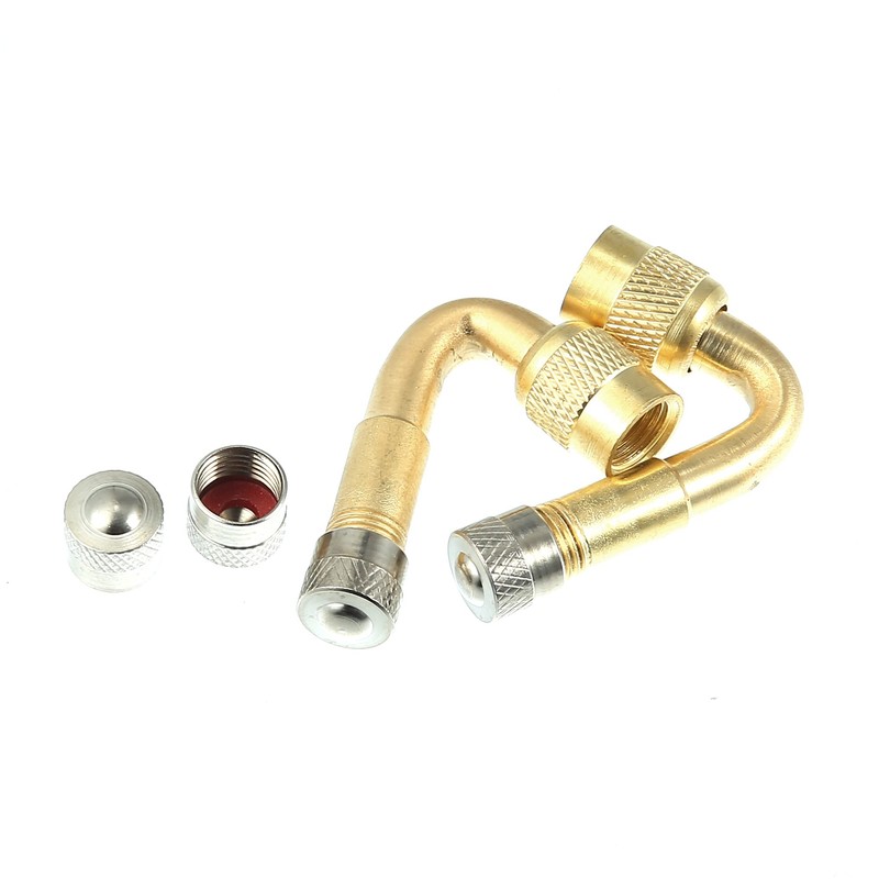 X AUTOHAUX 2 x Valve Extension 45 Degree Valve Extension
