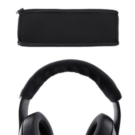 BlingKingdom Headphone Headband Cover Headphones Replacement Band Headband Protector with Zipper (Black)