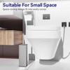 DOWRY Stainless Steel Toilet Bowl Brush and Holder for Bathroom