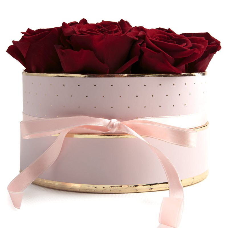 ROSEMARIE SCHULZ Heidelberg Rose Box Pink Round Infinity Roses -
