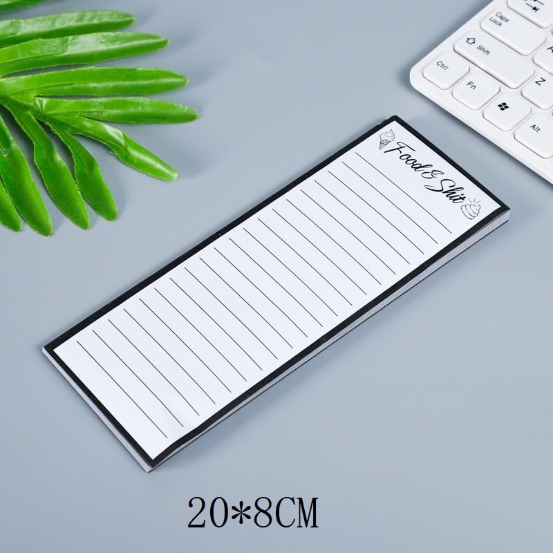 Magnetic Note Pad for Fridge with Pen Holder Grocery List