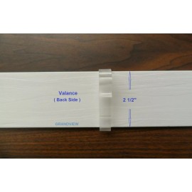 Blind 2 1/2 " Valance Clips Faux & Wood Horizontal Blinds Parts 2.5 " CLEAR 6-10 Pack - 8-Pack