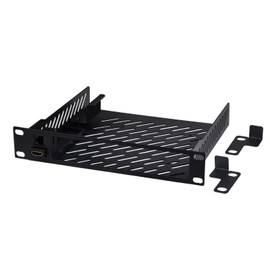 GeeekPi DeskPi RackMate 1U Rack Mount Shelf, 10 Zoll Mini PC Rack mit RJ45 CAT6 Port & Mini HDMI Port für DeskPi RackMate T1/T0