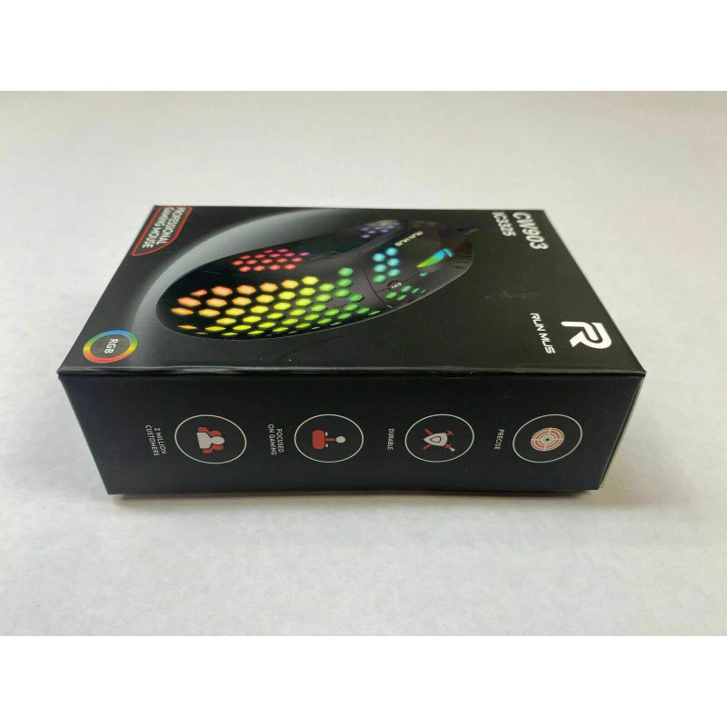 RUNMUS RGB Gaming Mouse with 6 Programmable Buttons Chroma RGB