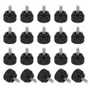 sourcing map 20 Pcs Threaded Knurled Thumbscrew, M3 x 6mm