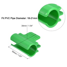 sourcing map Greenhouse Clamps for 3/4" PVC Pipe, 20pcs Greenhouse Film Clamps Shading Net Rod Clip Garden Hoops for Row Cover, Greenhouse Plastic Sheeting