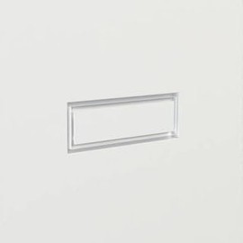 Fittes Modern Flush Double Air Channel Wall Vent Cover 4x12 Inch, DIY AC & Heat HVAC Wall and Ceiling Cover, Luxe+, Steel, Cotton White