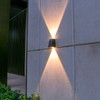 ASLIDECOR Solar Wall Light Up and Down 2 Modes Waterproof
