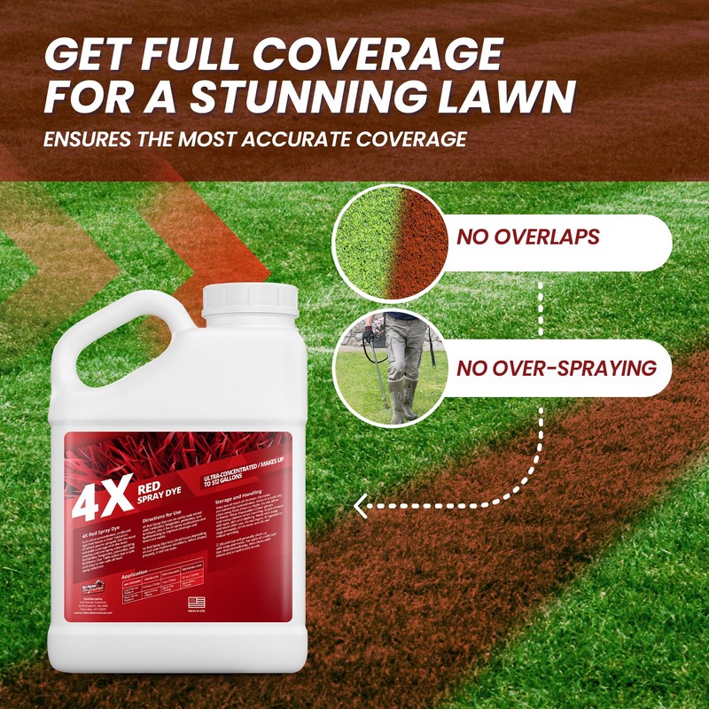 1 Gallon 4X Red Spray Dye - Makes 512 Gallons