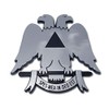 Scottish Rite Double-Headed Eagle Chrome Auto Emblem