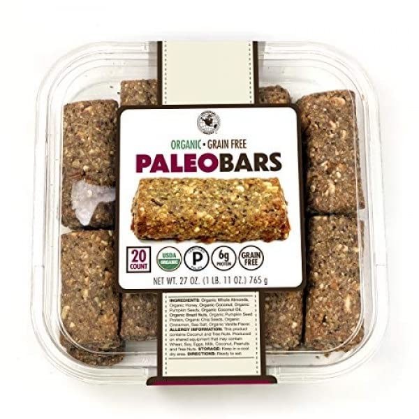 Universal Bakery Organic Paleo Bars, 1.35 Ounce (20 Count) (2 Pack)