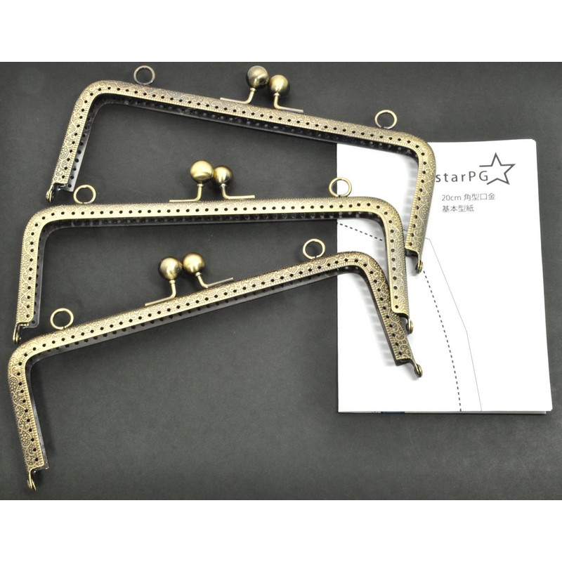 starPG Square Shape 7.9 inches (20 cm) Medium Handle Clasp