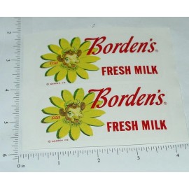 Buddy L Bordens Milk Van Sticker Pair BL-005