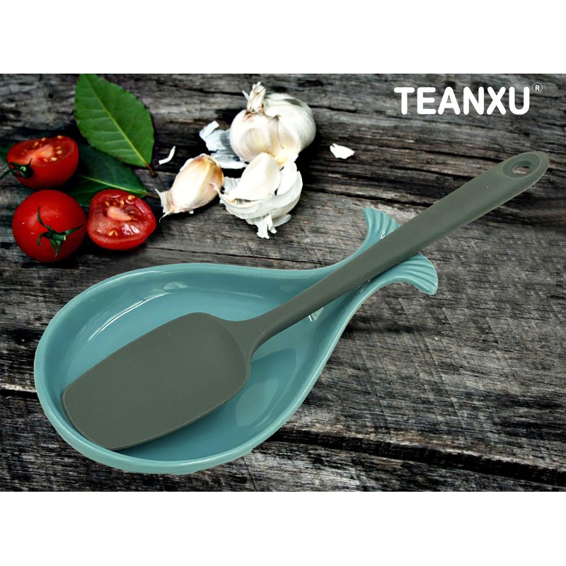 Whale Spoon Rest for Stove Top, Ceramic Spoon Holder for
