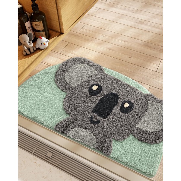 LUMI Playful Animal Bath Mats - Adorable Designs, Soft and