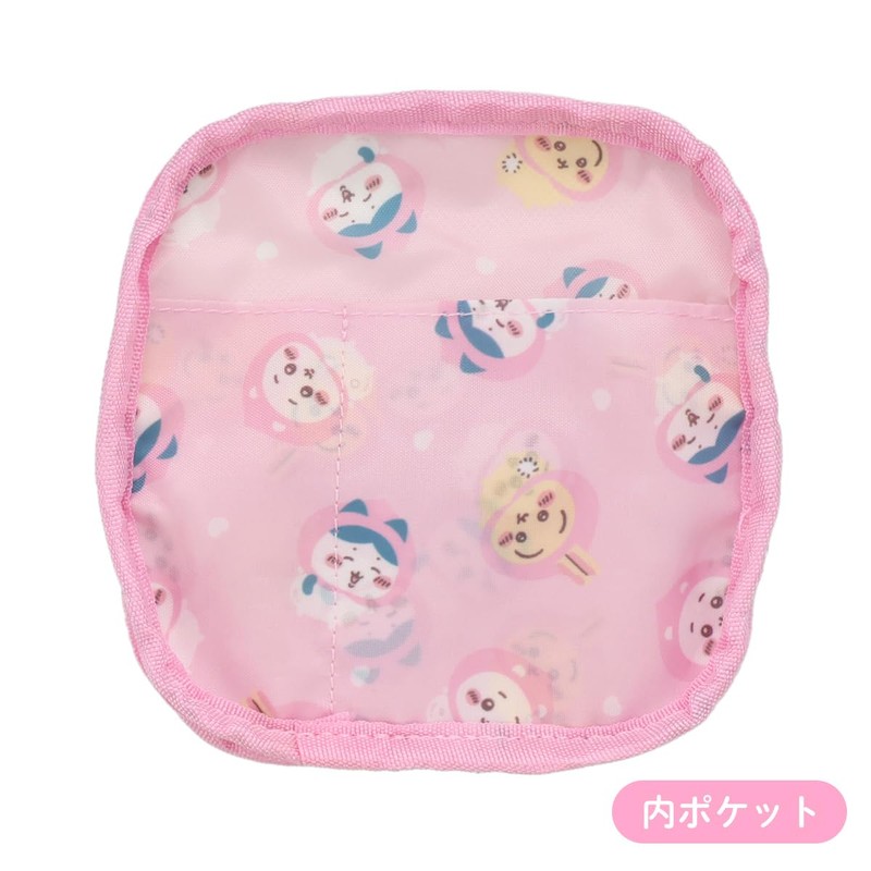 Shobido Chiikawa Square Pouch, Original Design, Peach Series, Chiikawa Nagano,