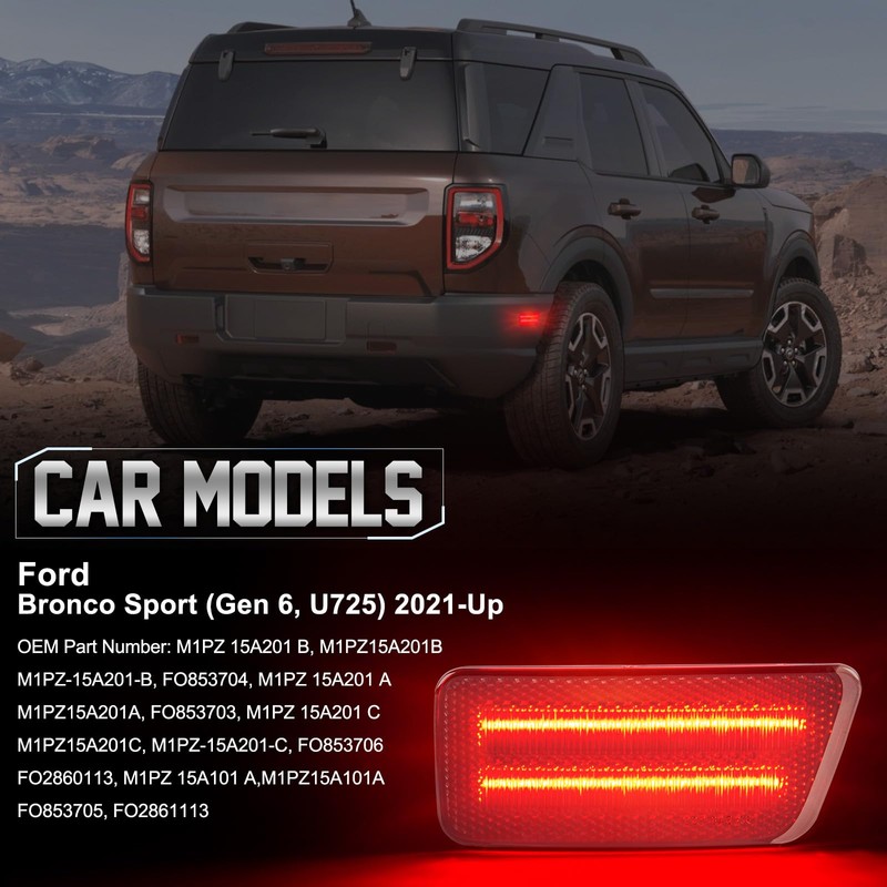 POPMOTORZ LED Side Marker Lights Assembly for 2021 2022 2023